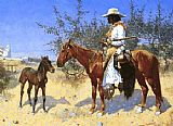 Frederic Remington The Sentinel painting